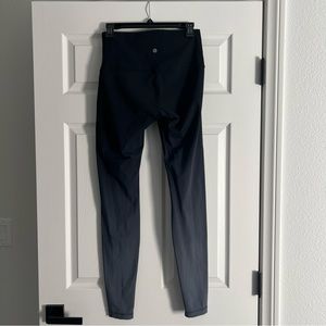 black and grey ombré lululemon luxtreme leggings